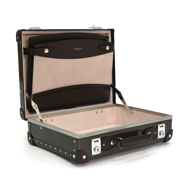 Globe Trotter Centenary Caviar Attaché | FNOEBLG-93